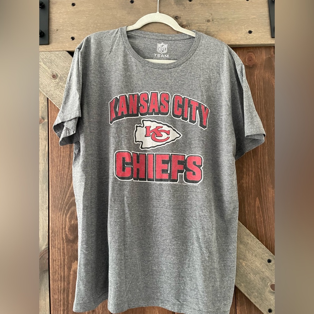 NFL Kansas City Chiefs Gray tshirts